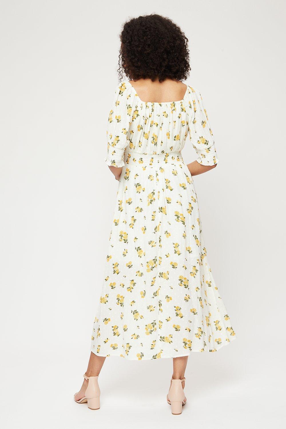 Dorothy perkins outlet yellow floral dress