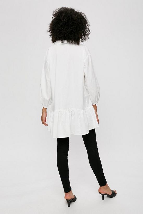 Dorothy Perkins Tall White Tiered Shirt 3