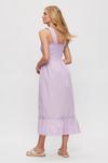 Dorothy Perkins Lilac Thick Strap Shirred Midi Dress thumbnail 3