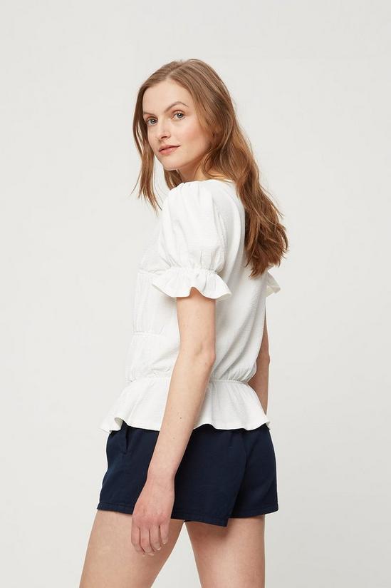 Dorothy Perkins Ivory Smock Textured Top 3