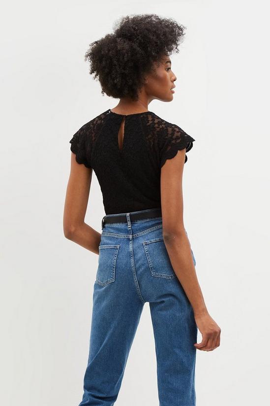 Dorothy Perkins Tall Black Lace Shell Top 3