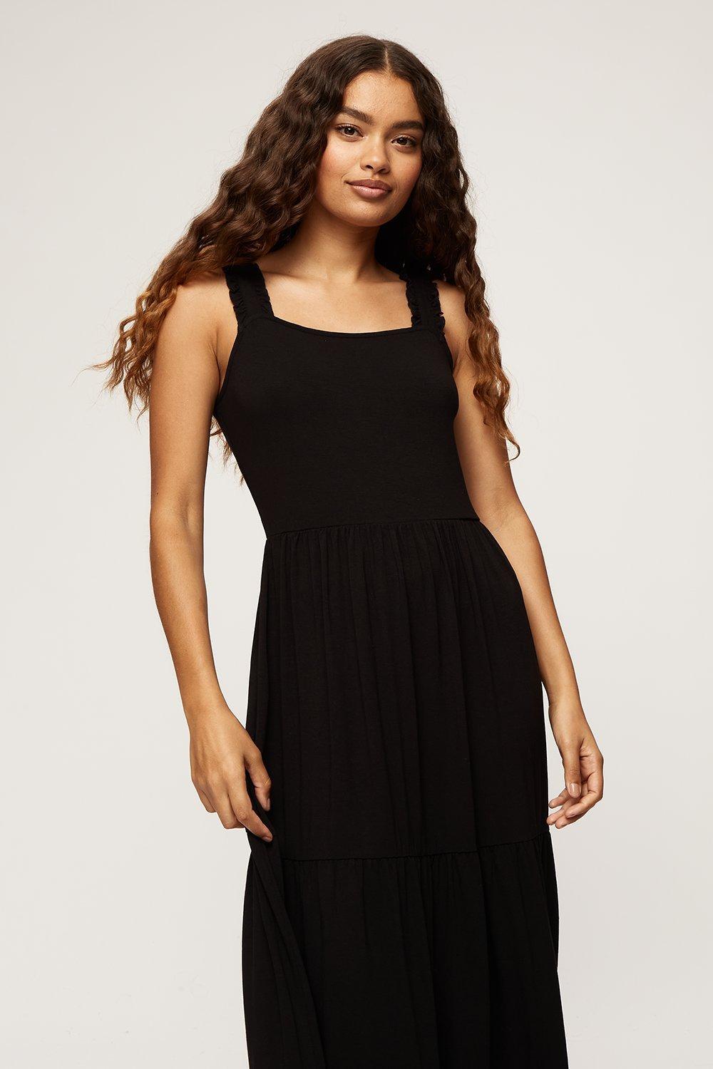 Dorothy perkins 2025 black maxi dress