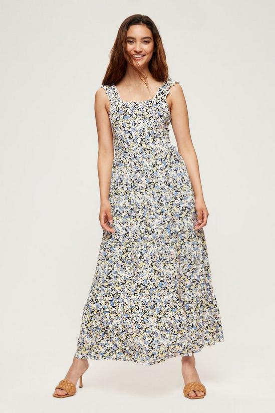 Dorothy Perkins Petite Multi Floral Tiered Maxi Dress 1