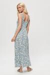 Dorothy Perkins Ivory Blue Floral Strappy Tiered Maxi thumbnail 3