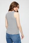 Dorothy Perkins Ivory Stripe Tie Front Ribbed Vest thumbnail 3