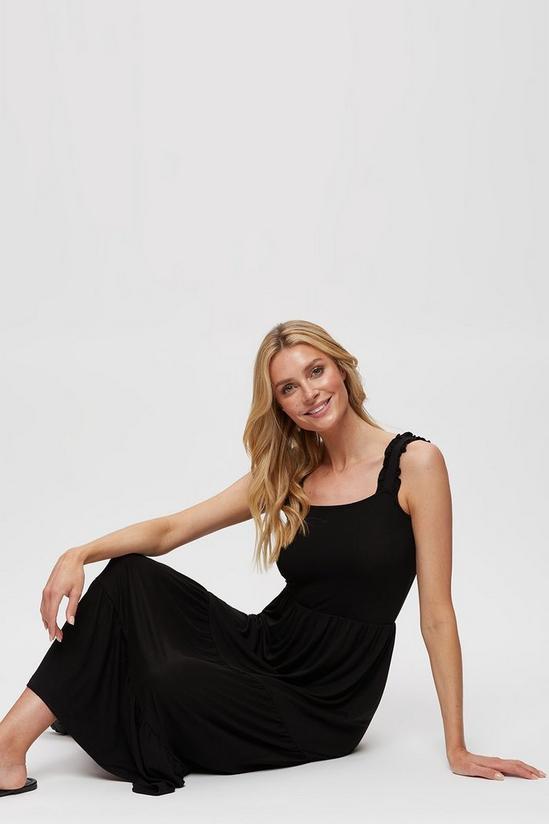 Dorothy Perkins Black Strappy Tiered Maxi 1