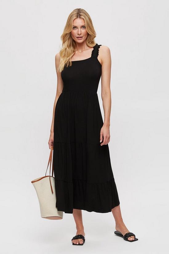 Dorothy Perkins Black Strappy Tiered Maxi 2