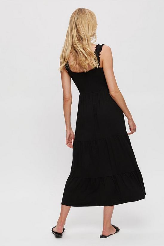 Dorothy Perkins Black Strappy Tiered Maxi 3