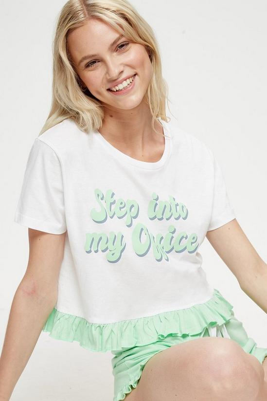 Dorothy Perkins Step Into My Office T-shirt And Shorts PJ 4