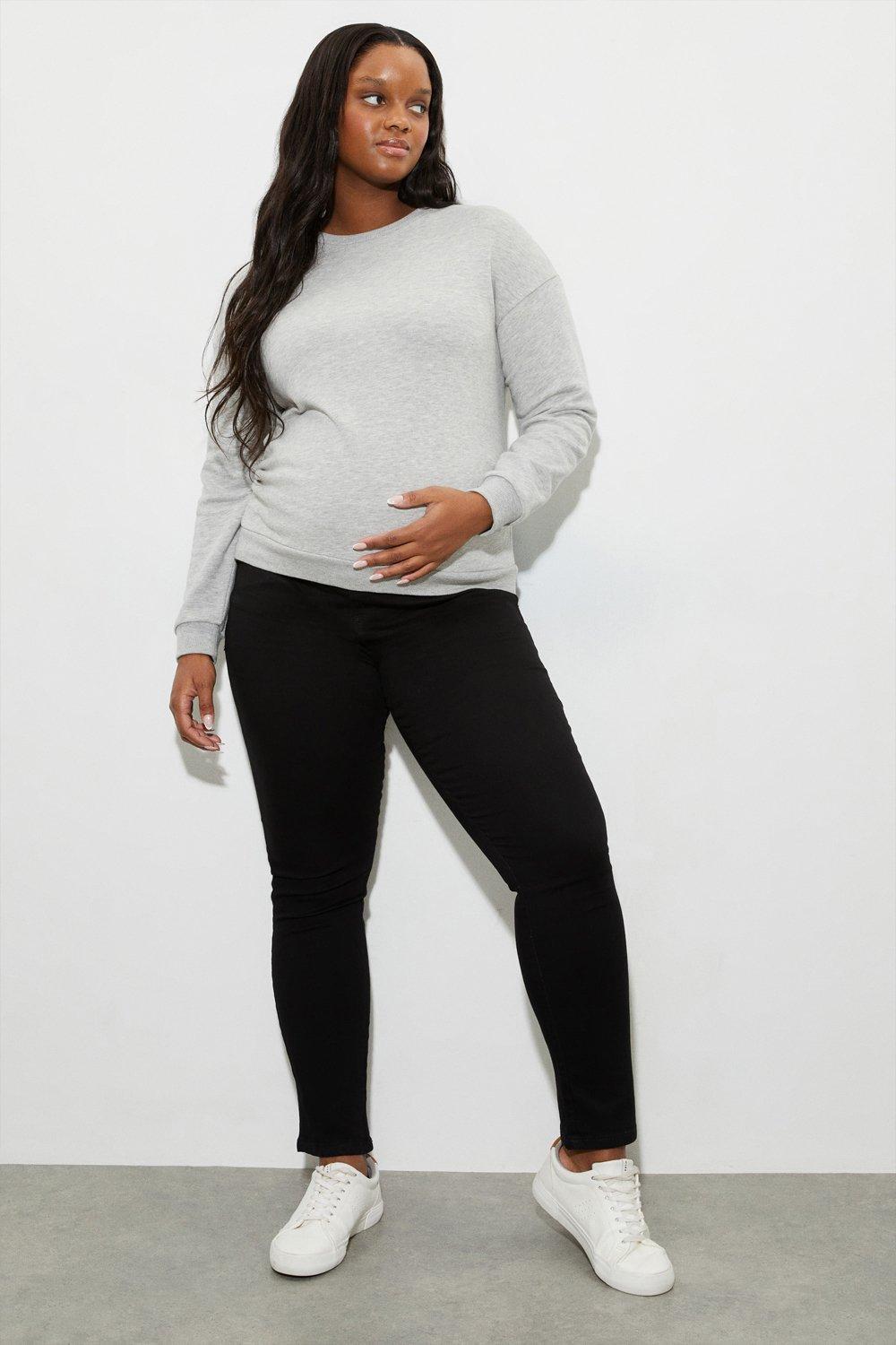 Women’s Maternity Black Ellis Underbump Skinny Jeans - 10
