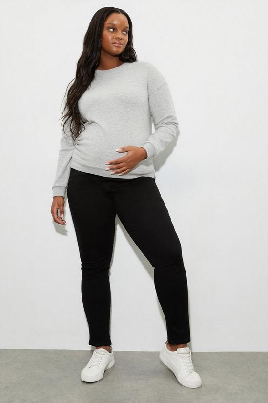 Dorothy Perkins Maternity Black Ellis Underbump Skinny Jeans 1