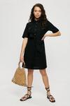 Dorothy Perkins Black Utility Belted Mini Shirt Dress thumbnail 2