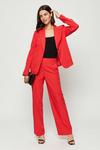 Dorothy Perkins Red Tailored Wide Leg Trouser thumbnail 1