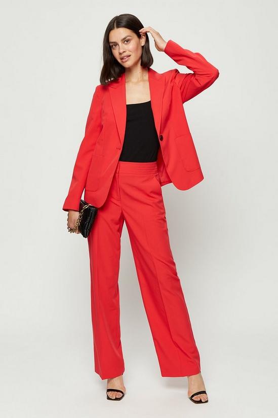 Dorothy Perkins Red Tailored Wide Leg Trouser 1