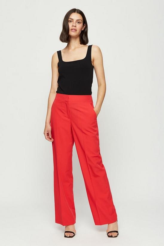 Dorothy Perkins Red Tailored Wide Leg Trouser 2