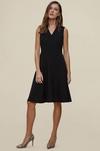 Dorothy Perkins Black Fit And Flare Tailored Dress thumbnail 1