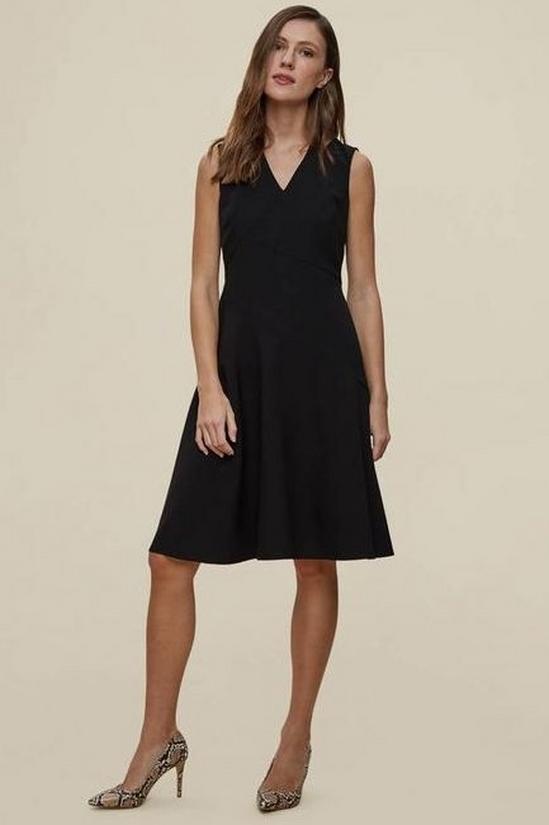 Dorothy Perkins Black Fit And Flare Tailored Dress 1
