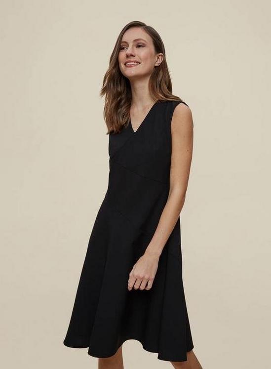 Dorothy Perkins Black Fit And Flare Tailored Dress 2
