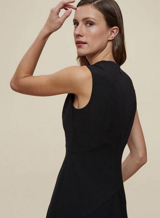 Dorothy Perkins Black Fit And Flare Tailored Dress 4