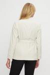Dorothy Perkins Beige Collarless Belted Tailored Blazer thumbnail 3