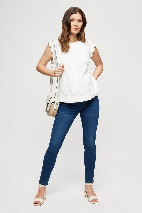 Dorothy Perkins Maternity White Lace Shell Top 2