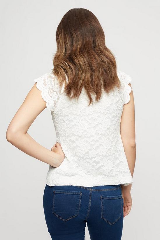 Dorothy Perkins Maternity White Lace Shell Top 4
