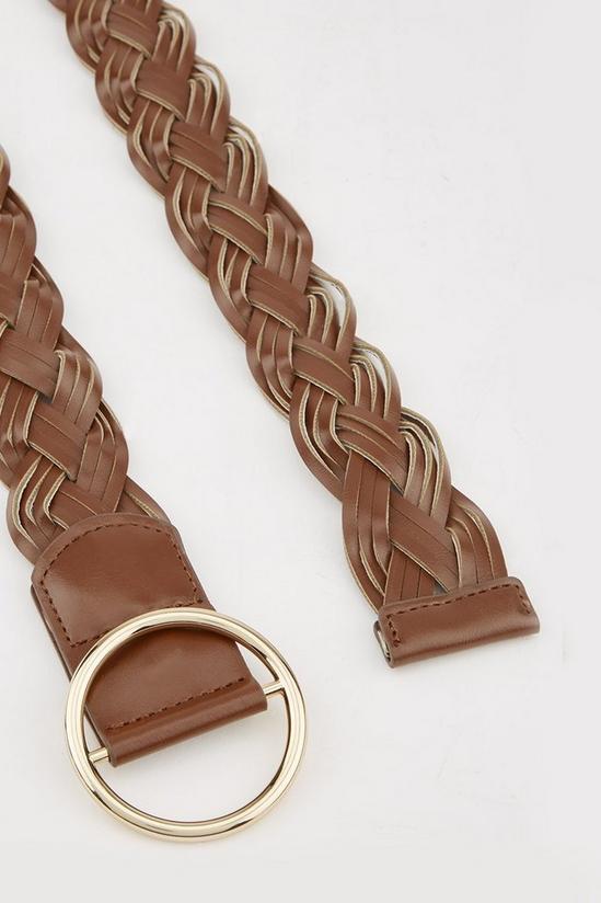 Dorothy Perkins Chocolate Woven Belt 2