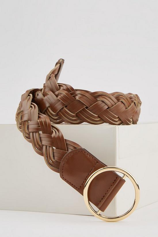 Dorothy Perkins Chocolate Woven Belt 3