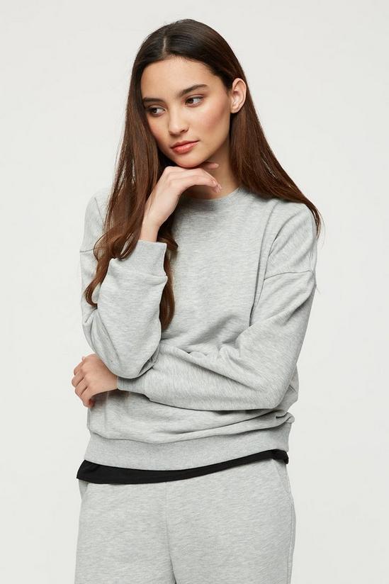 Dorothy Perkins Petite Grey Marl Sweatshirt 1