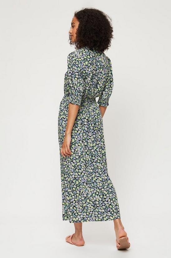 Dorothy Perkins Tall Multi Ditsy Floral Shirt Dress 3