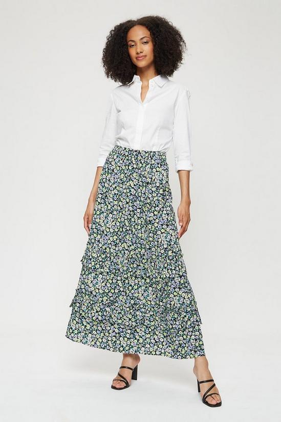 Dorothy Perkins Tall Multi Ditsy Floral Midi Skirt 1