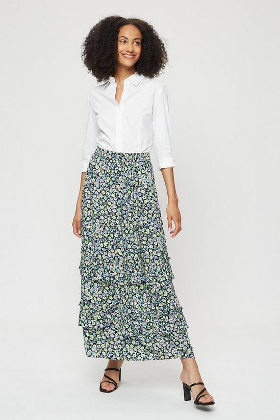 Dorothy Perkins Tall Multi Ditsy Floral Midi Skirt 2