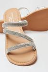 Dorothy Perkins Wide Fit Leather Jadore Strappy Gem Sandal thumbnail 4