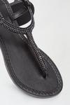 Dorothy Perkins Leather Black Jemima Embellished Sandal thumbnail 4