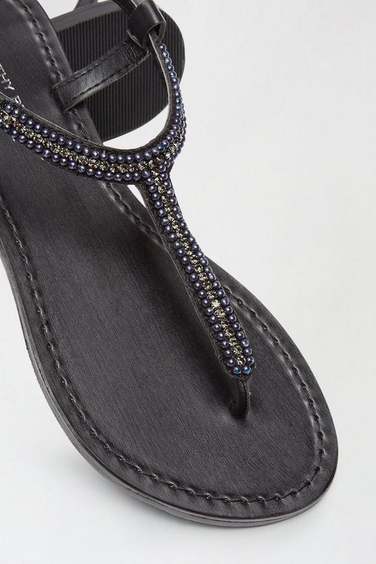 Dorothy Perkins Leather Black Jemima Embellished Sandal 4
