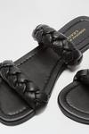 Dorothy Perkins Leather Black Jodie Plaited Strap Sandal thumbnail 3