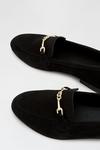 Dorothy Perkins Wide Fit Suede Black Liza Snaffle Loafer thumbnail 4