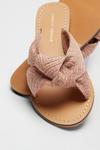 Dorothy Perkins Pink Finegan Woven Knot Mule Sandal thumbnail 4