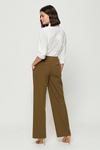 Dorothy Perkins Khaki Tailored Wide Leg Trousers thumbnail 3