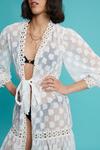 Dorothy Perkins White Maxi Beach Kimono thumbnail 4