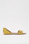 Dorothy Perkins Leather Yellow Jingly Weave Sandals thumbnail 2