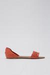 Dorothy Perkins Wide Fit Leather Red Jingly Weave Sandals thumbnail 2