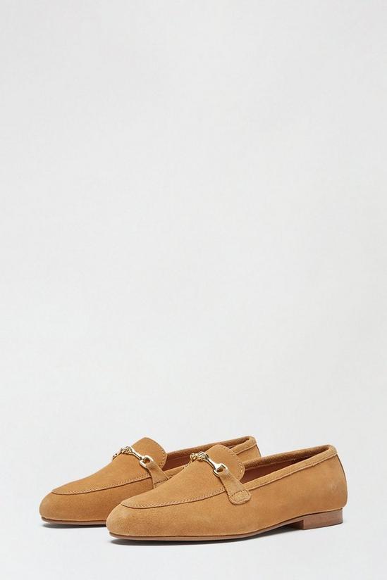 Dorothy Perkins Wide Fit Suede Tan Liza Snaffle Loafer 2