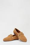 Dorothy Perkins Wide Fit Suede Tan Liza Snaffle Loafer thumbnail 3