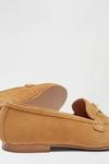 Dorothy Perkins Wide Fit Suede Tan Liza Snaffle Loafer thumbnail 4