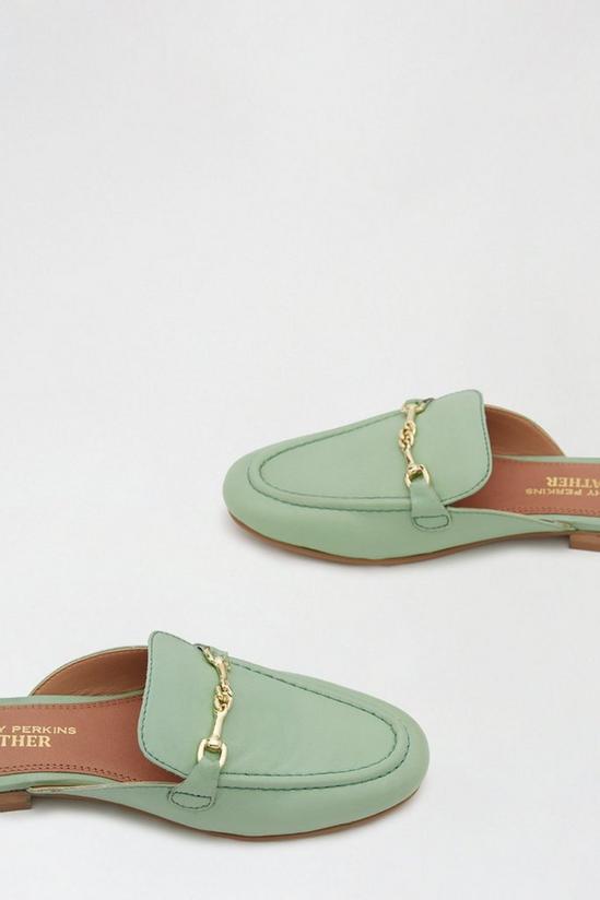 Dorothy Perkins Leather Mint Liesel Backless Loafer 4