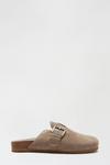 Dorothy Perkins Suede Taupe Hula Warm Lined Buckle Mule thumbnail 1