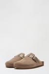 Dorothy Perkins Suede Taupe Hula Warm Lined Buckle Mule thumbnail 2