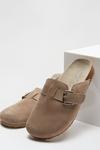 Dorothy Perkins Suede Taupe Hula Warm Lined Buckle Mule thumbnail 4