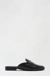 Dorothy Perkins Leather Black Liesel Backless Loafer thumbnail 1